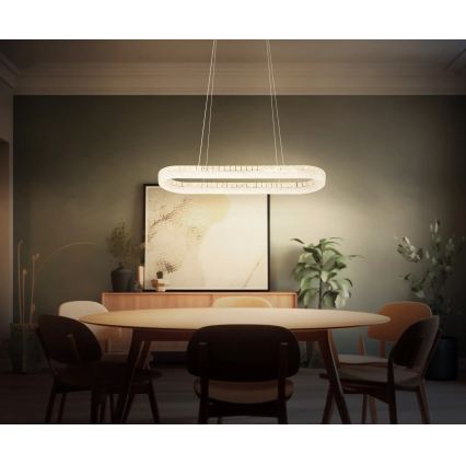 Globo - LED димируем полилей на кабел LED/40W/230V 2700-6000K прозрачен + дистанционно управление