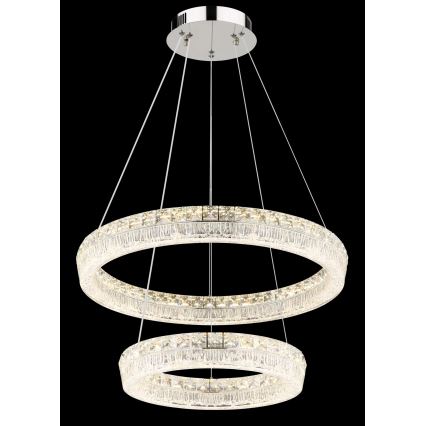 Globo - LED димируем полилей на кабел LED/60W/230V 2700-6000K прозрачен + дистанционно управление