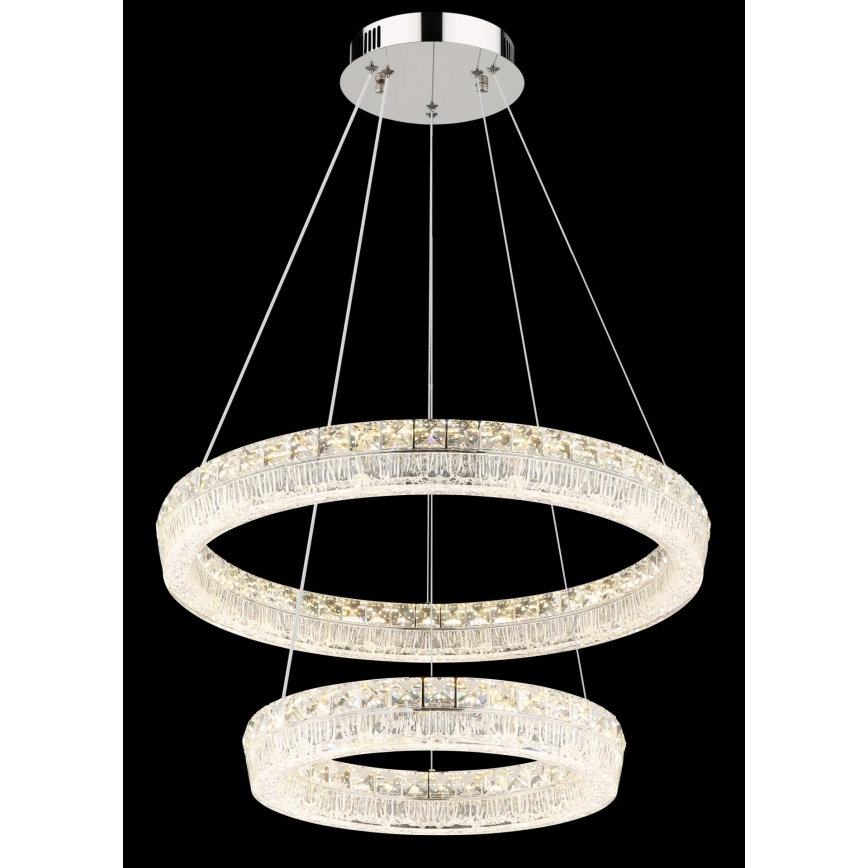 Globo - LED димируем полилей на кабел LED/60W/230V 2700-6000K прозрачен + дистанционно управление