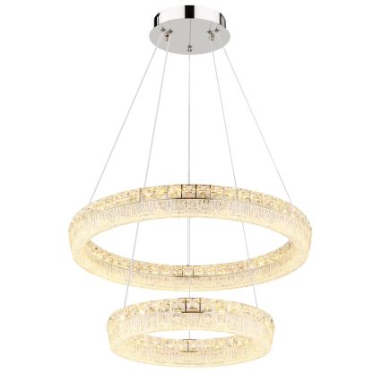 Globo - LED димируем полилей на кабел LED/60W/230V 2700-6000K прозрачен + дистанционно управление