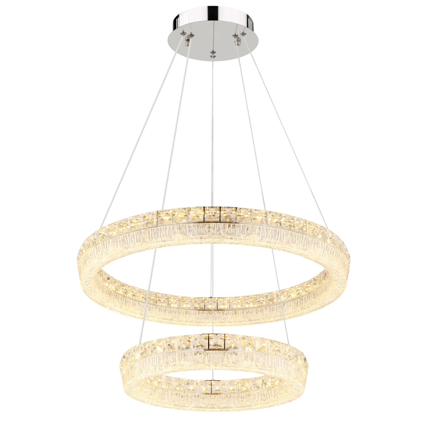 Globo - LED димируем полилей на кабел LED/60W/230V 2700-6000K прозрачен + дистанционно управление
