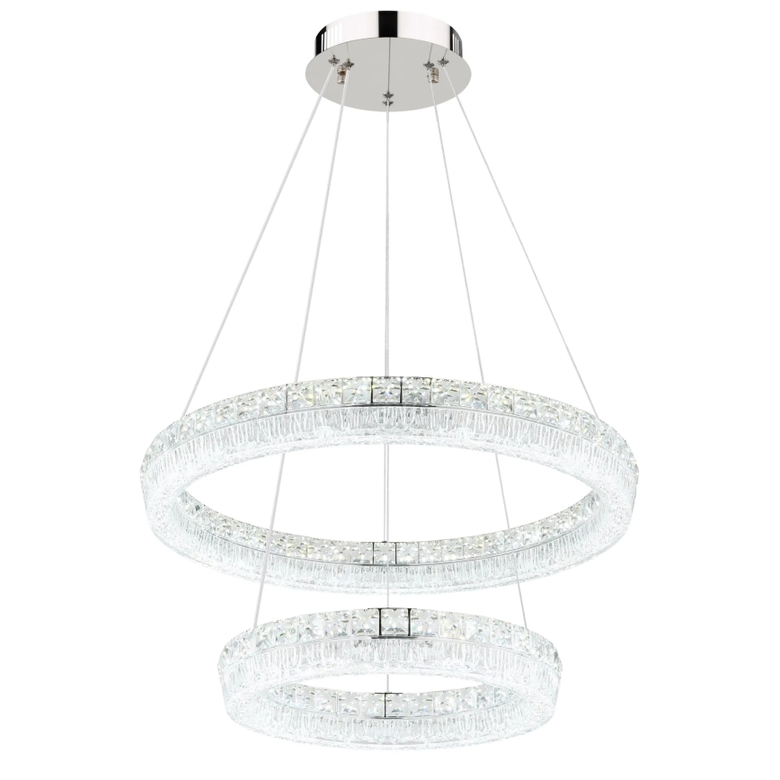 Globo - LED димируем полилей на кабел LED/60W/230V 2700-6000K прозрачен + дистанционно управление