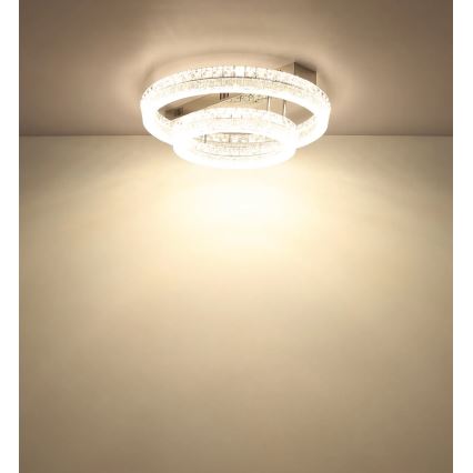 Globo - димируем LED плафон LED/60W/230V 2700-6000K прозрачен + дистанционно управление