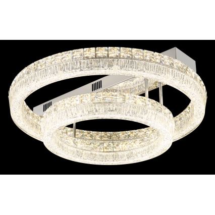 Globo - димируем LED плафон LED/60W/230V 2700-6000K прозрачен + дистанционно управление