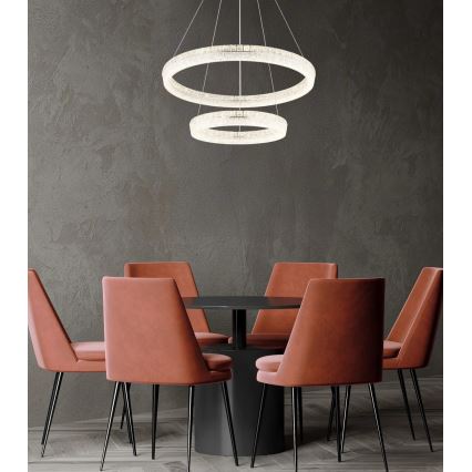 Globo - Димируем LED полилей на кабел LED/72W/230V 2700-6000K прозрачен + дистанционно управление