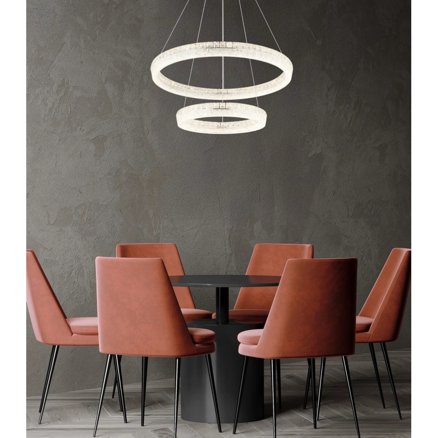 Globo - Димируем LED полилей на кабел LED/72W/230V 2700-6000K прозрачен + дистанционно управление