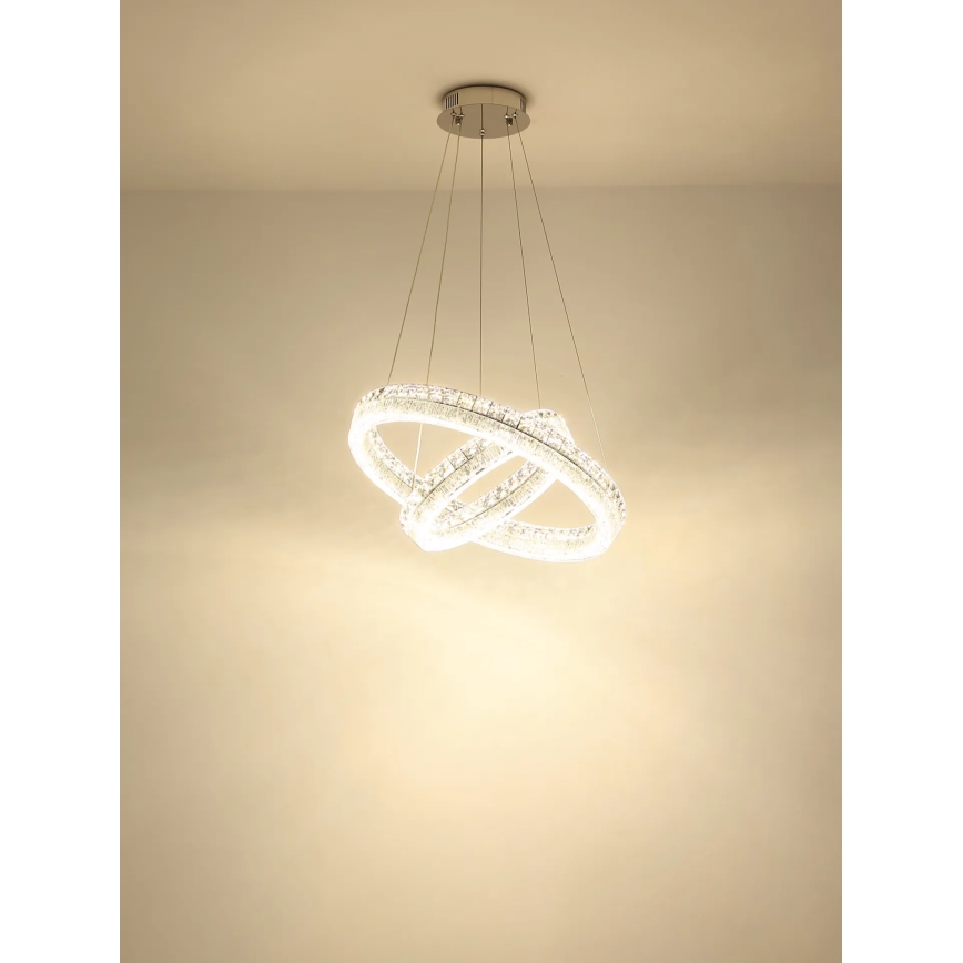 Globo - Димируем LED полилей на кабел LED/72W/230V 2700-6000K прозрачен + дистанционно управление