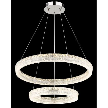 Globo - Димируем LED полилей на кабел LED/72W/230V 2700-6000K прозрачен + дистанционно управление