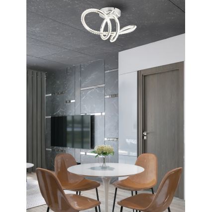 Globo - LED димируемо таванно осветително тяло LED/40W/230V 2700-6000K лъскав хром + дистанционно управление