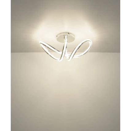 Globo - LED димируемо таванно осветително тяло LED/40W/230V 2700-6000K лъскав хром + дистанционно управление