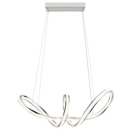 Globo - LED димируем полилей на кабел LED/45W/230V 2700-6000K лъскав хром + дистанционно управление