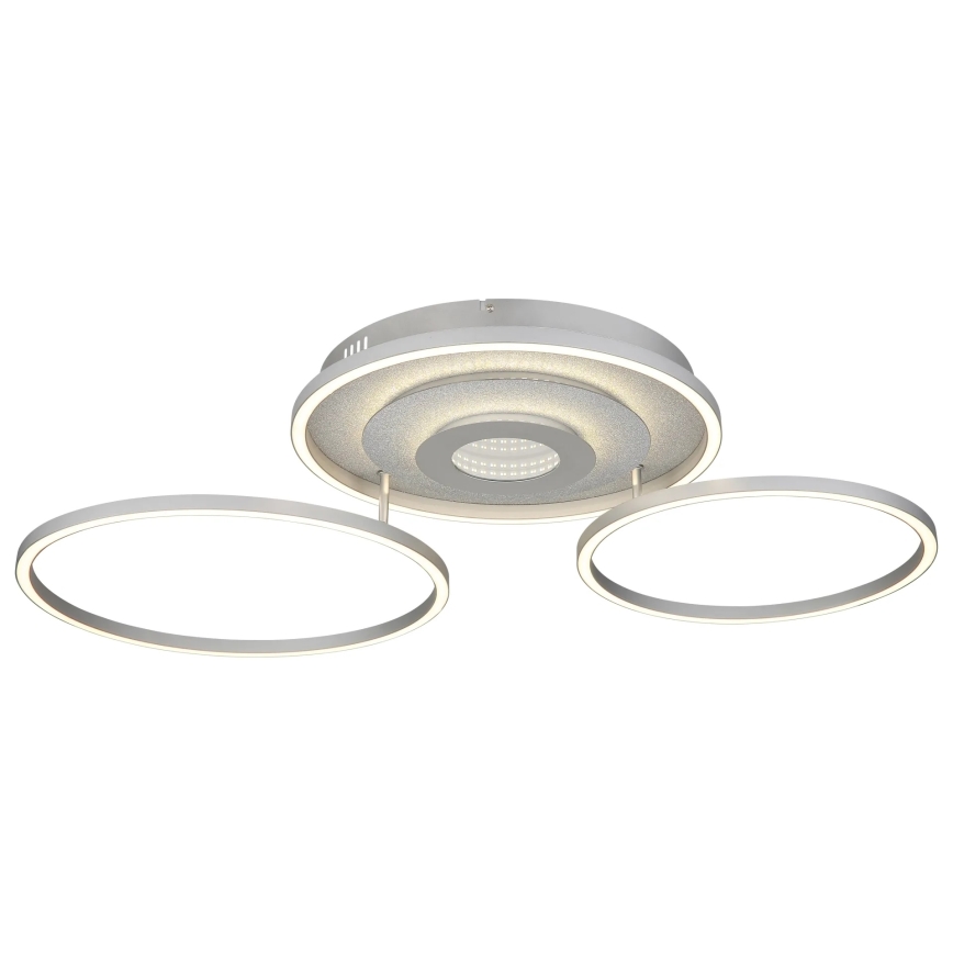 Globo - Димируема LED таванна лампа LED/40W/230V 2700-6500K 57x99,2 cm сребриста + дистанционно управление
