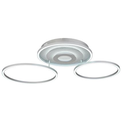Globo - Димируема LED таванна лампа LED/40W/230V 2700-6500K 57x99,2 cm сребриста + дистанционно управление