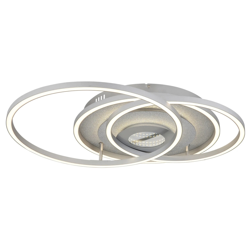 Globo - Димируема LED таванна лампа LED/40W/230V 2700-6500K 57x99,2 cm сребриста + дистанционно управление