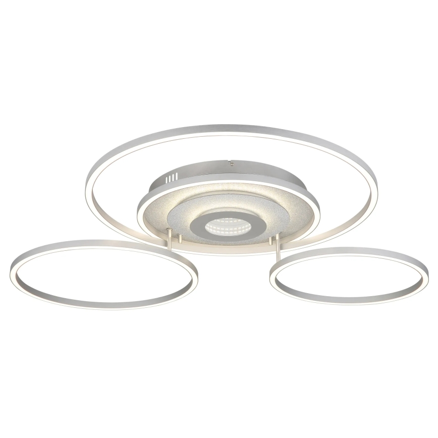 Globo - Димируема таванна LED лампа LED/60W/230V 2700-6500K 80,8x99,2 cm сребрист + дистанционно управление
