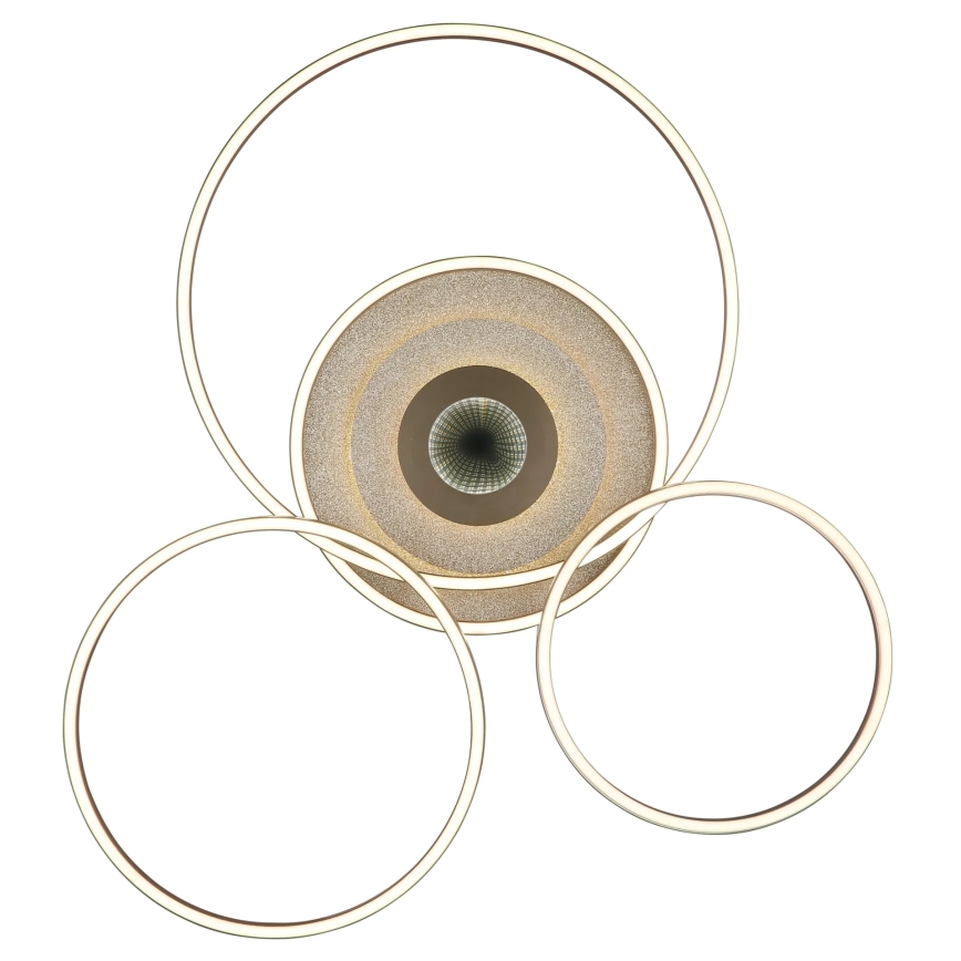 Globo - Димируемо LED таванно осветително тяло LED/60W/230V 2700-6500K 80,8x99,2 cm месинг + дистанционно управление
