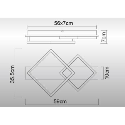 Globo - LED Плафониера LED/24W/230V 3000K