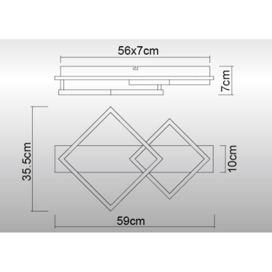 Globo - LED Плафониера LED/24W/230V 3000K
