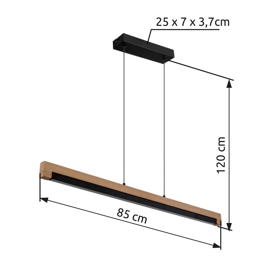 Globo - LED Пендел LED/24W/230V