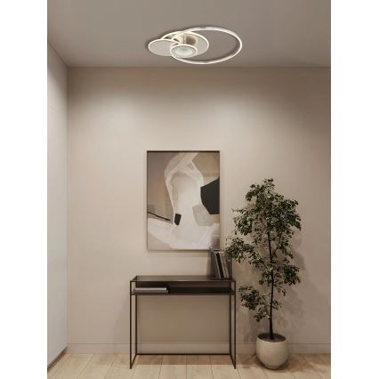 Globo - LED таванно осветително тяло с възможност за димиране LED/24W/230V 2700-6000K сребристо + дистанционно управление