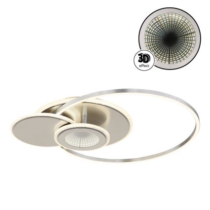 Globo - LED таванно осветително тяло с възможност за димиране LED/24W/230V 2700-6000K сребристо + дистанционно управление