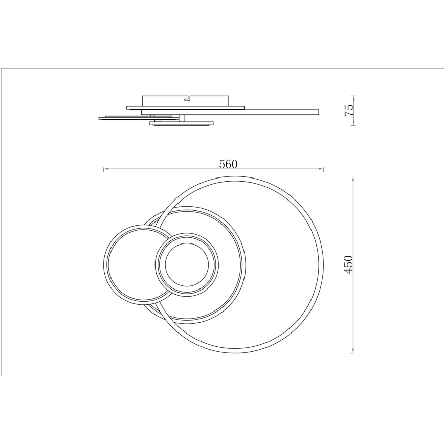 Globo - LED таванно осветително тяло с възможност за димиране LED/24W/230V 2700-6000K сребристо + дистанционно управление