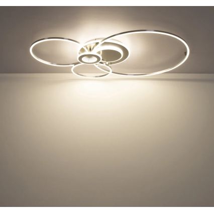 Globo - Димируема LED плафониера LED/36W/230V 2700-6500K сребриста + дистанционно управление
