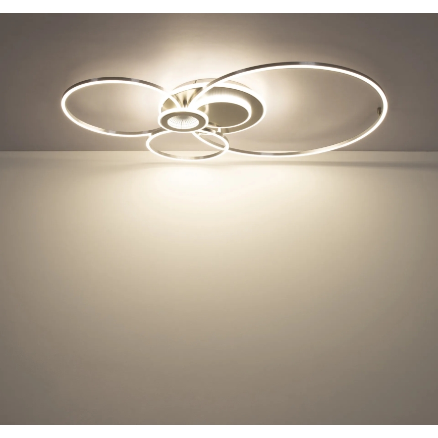 Globo - Димируема LED плафониера LED/36W/230V 2700-6500K сребриста + дистанционно управление