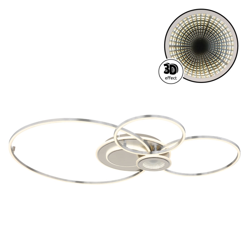 Globo - Димируема LED плафониера LED/36W/230V 2700-6500K сребриста + дистанционно управление