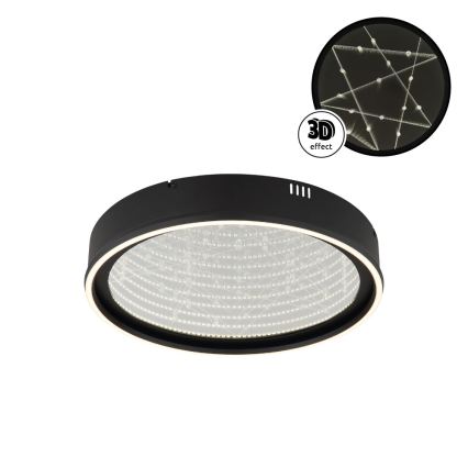 Globo - LED димируемо таванно осветително тяло LED/40W/230V 2700-6500K Ø 51,5 cm черно + дистанционно управление