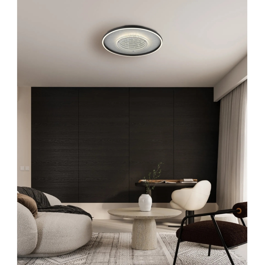 Globo - LED таванно осветително тяло LED/40W/230V 3000/4000/6000K Ø 51,5 cm черно