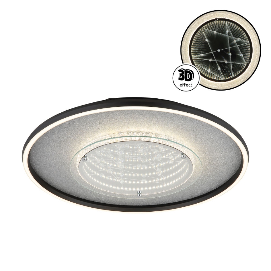 Globo - LED таванно осветително тяло LED/40W/230V 3000/4000/6000K Ø 51,5 cm черно
