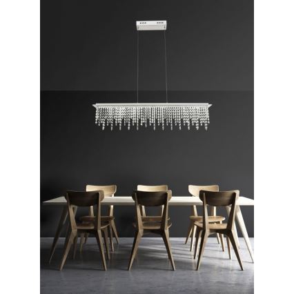 Globo - LED Димируем кристален полилей на връв LED/24W/230V 3000-6000K + дистанционно управление