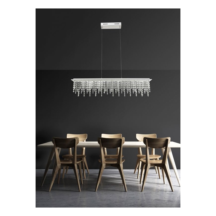 Globo - LED Димируем кристален полилей на връв LED/24W/230V 3000-6000K + дистанционно управление