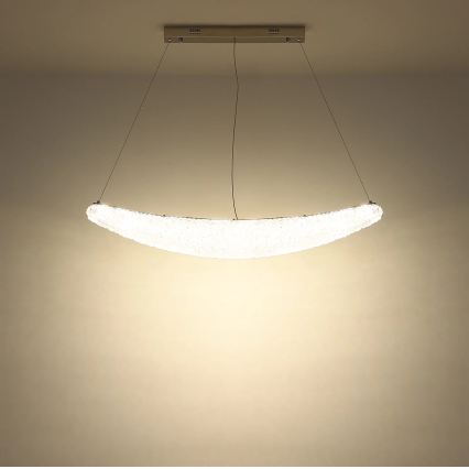 Globo - Димируем LED полилей на кабел LED/40W/230V 2700-6000K лъскав хром + дистанционно управление