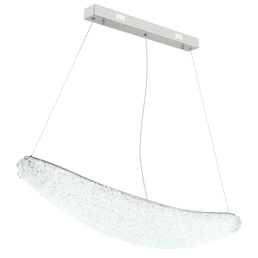 Globo - Димируем LED полилей на кабел LED/40W/230V 2700-6000K лъскав хром + дистанционно управление