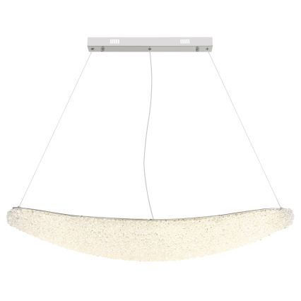 Globo - Димируем LED полилей на кабел LED/40W/230V 2700-6000K лъскав хром + дистанционно управление