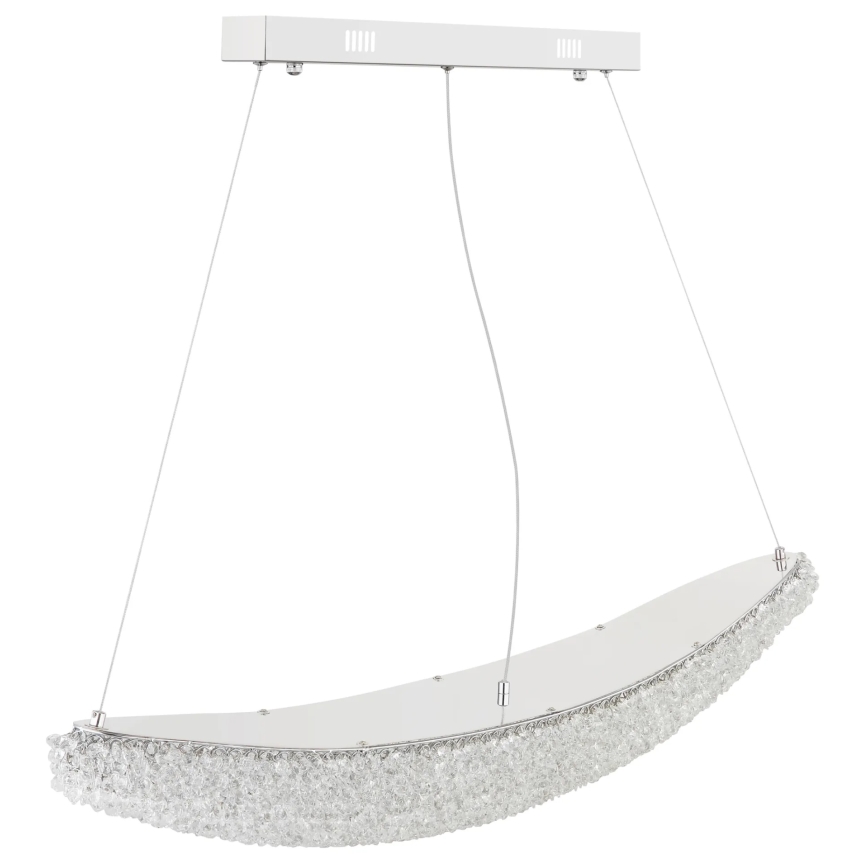 Globo - Димируем LED полилей на кабел LED/40W/230V 2700-6000K лъскав хром + дистанционно управление