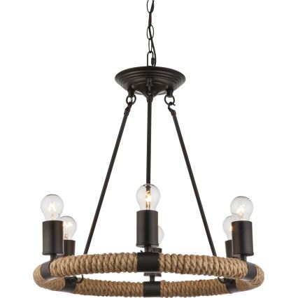 Globo - Полилей на верижка 6xE27/40W/230V