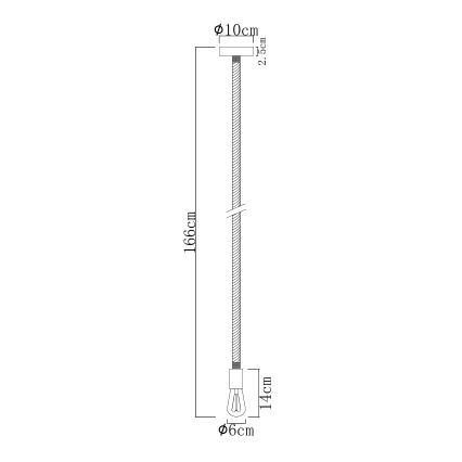 Globo - Висящ полилей 1xE27/60W/230V