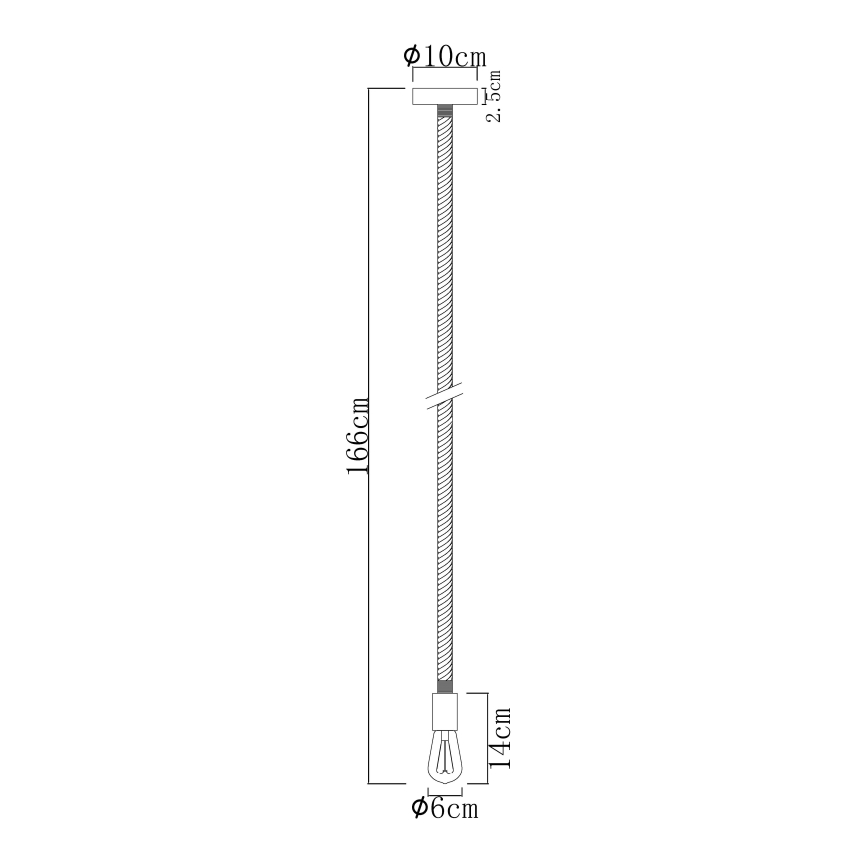 Globo - Висящ полилей 1xE27/60W/230V