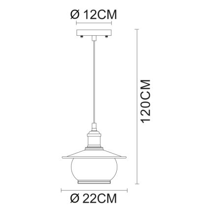 Globo - Висящи лампи 1xE27/60W/230V