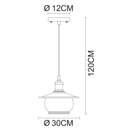 Globo - Висящи лампи 1xE27/60W/230V