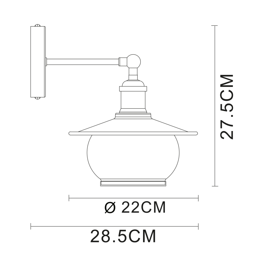 Globo - Стенна лампа 1xE27/60W/230V