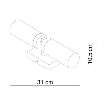 Globo - Лампа за стена в баня 2xE14/40W/230V IP44