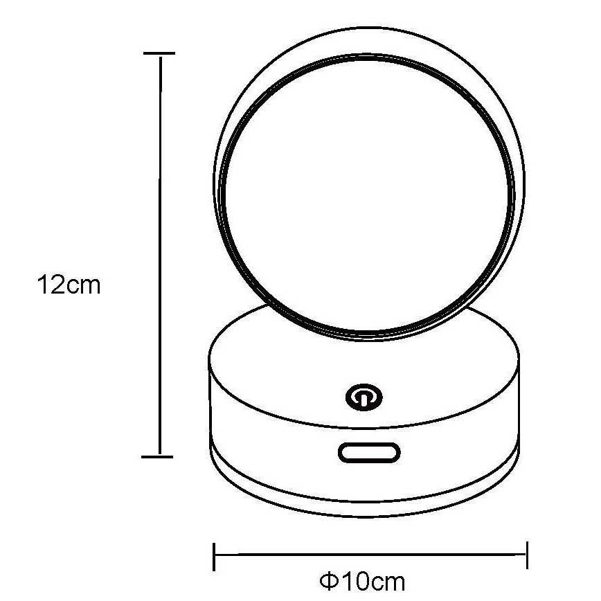 Globo - LED Димируем акумулаторен докосване аплик LED/1,4W/5V 1800 mAh черен