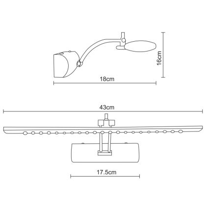 Globo - LED Лампа за картина LED/3W/230V