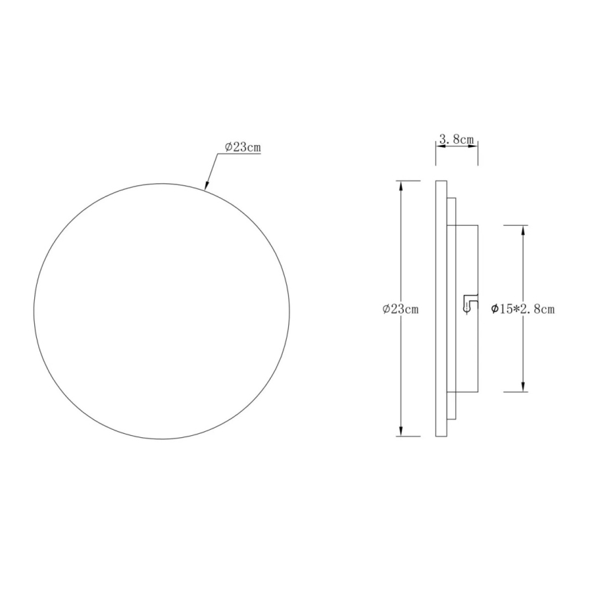 Globo - LED стенно осветително тяло LED/12W/230V 3000K