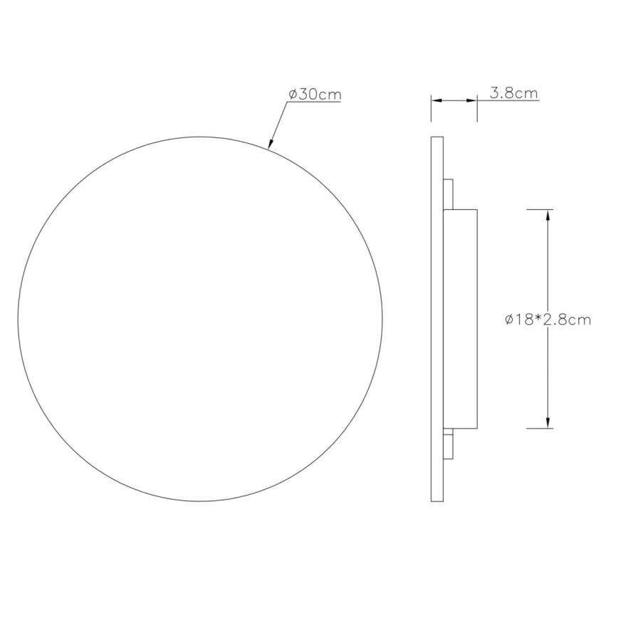 Globo - LED стенно осветително тяло LED/14W/230V 3000K