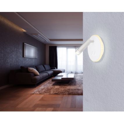 Globo - LED Стенен спот LED/6W + LED/1W/230V